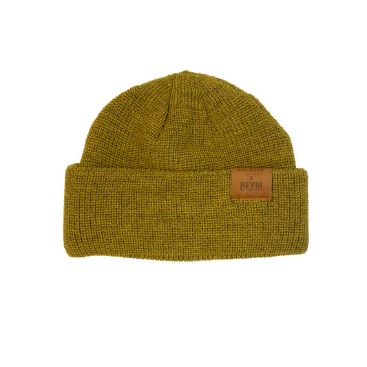 Revir X Wølmark – Viima Beanie – 100 % Alpakka (Gul)