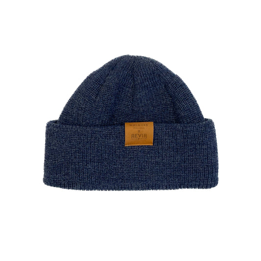 Revir X Wølmark – Viima Beanie – 100 % Alpakka (Blå)